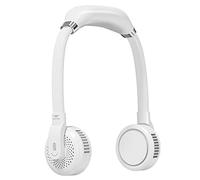 Ventilateur tour de cou portable alimenté par piles USB 3 vitesses réglables Mini ventilateur personnel portable pour bureau, voyage, sports de plein air