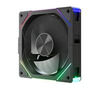 Ventilateur Tour D'ordinateur 12CM ARGB Effet Lumière Miroir Modulaire Sans Câble 4pin PWM Refroidissement Par Eau Refroidisseur Accessoires Montage PC(Black,Regular)