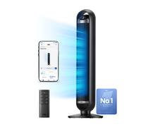Ventilateur tour intelligent DREO, ultra-silencieux 25dB, oscillation 90°, 8 vitesses, 4 modes, minuterie 8h, contrôle app et vocal, pour chambre et bureau
