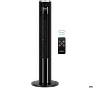 Ventilateur Tour Silencieux sur Pied avec Télécommande Noir 87 cm