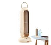 Ventilateur tour oscillant avec aromathérapie | Ventilateur de bureau | Ventilateur silencieux sans pales oscillant à 90° avec batterie rechargeable intégrée et fonction diffuseur d'aromathérapie