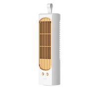 Ventilateur tour oscillant, rechargeable par USB, petit ventilateur de refroidissement sur pied, pour salon, cuisine, bureau, appartement, table de sol, camping, voyage, voyage