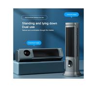 Ventilateur Tour Portable Vertical/Horizontal, Ventilateur de Bureau Rechargeable par USB, Climatiseur Électrique pour la Maison