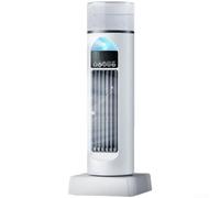 Ventilateur tour sans pales avec humidificateur à brume, refroidisseur d'air de bureau USB, 6 vitesses, oscillation à 120°, fonctionnement silencieux en dessous de 36 dB, sans danger pour les enfants
