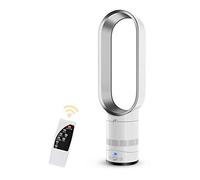 Ventilateur Tour sans Pales De 65 Cm avec Télécommande, Circulateur Dair De Bureau Et sur Pied à économie Dénergie, Ventilateur De Refroidissement Inclinable à Silver 16inch