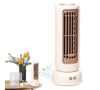 Ventilateur tour silencieux sans pales avec câble de charge | Faen oscillant | Ventilateur de sol alimenté par USB à piles adapté pour la circulation de l'air frais, une utilisation peu encombrante et