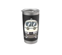 Ventilateur Train Cartoon Style Railway Gobelet isotherme en acier inoxydable double paroi