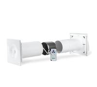 Ventilateur très silencieux pour récupération de chaleur 100 mm + télécommande / VMC