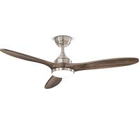 Ventilateur Triad en métal finition chrome brossé 18w LED 7170 CR CT Moteur DC