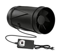 Ventilateur tubulaire 150 mm, 587 m³/h, réglable, extracteur de fumée pour circulation de l'air dans le jardin d'hiver, la cave, l'atelier et la tente de culture, ventilateur d'extraction avec réglage