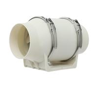Ventilateur tubulaire 9,5 cm - Vitesse 2600 tr/min - Avec prise européenne pour cave, garage, cuisine, salle de bain, tentes de croissance, hydroponique, ventilation et ventilateur d'évacuation