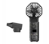 Ventilateur turbo à double tête avec fonction de soufflage de poussière Turbo souffleur de poussière avec plumeau de charge, ventilateur de flux d'air sans fil rechargeable puissant