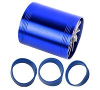 Ventilateur Turbo d'Admission Turbocompresseur De Moteur Auto À Double | Admission Remplacement Universel, Économe Carburant, Boost Admission Double Hélice Bleu