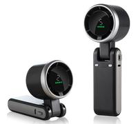 Ventilateur turbo portable à 5 vitesses avec écran de batterie, 2400 mAh USB-C, rechargeable, pliable à 180°, petit ventilateur de poche pour voyage, trajets en plein air, bureau, cadeaux pour homme