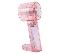 Ventilateur Turbo Portable Compact à 4 Vitesses avec Batterie Rechargeable USB, Ventilateur de Poche Puissant et Léger, Fonctionnement Silencieux pour étude, Bureau, Plastique 2 X 6,3 Pouces