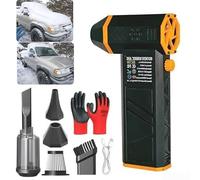 Ventilateur turbo portable, moteur sans balais de 240 W, vitesse d'air de 57 m/s, batterie rechargeable de 8000 mAh, pour camping et voyage en plein air