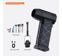 ventilateur Turbo violent,800000 tr/min,moteur sans balais,souffleur d'air Rechargeable par Usb,affichage numérique à grande vitesse avec lumière - Type 40W Set1
