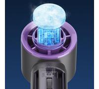Ventilateur turbocompressé portatif avec batterie longue durée, parfait pour le camping et les voyages (S 27 gris violet)