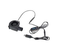 Ventilateur USB 3000 tr/min 7530 pour barbecue avec câble de 280 cm pour pique-nique, camping, cuisson en plein air, réglage de la vitesse
