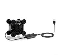 Ventilateur USB 5 V avec trois vitesses réglables pour routeur PC Av armoire de refroidissement avec sept lames et moteur hydraulique pour un fonctionnement silencieux en couleur noire Taille 120 mm