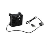Ventilateur USB 80 mm 5 V silencieux 25 dB ventilateur axial PBT refroidissement du boîtier