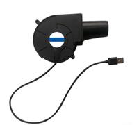 Ventilateur USB 9733, turbine de refroidissement 5 V CC avec flux d'air de 35,15 CFM, boîtier PBT ignifuge, faible bruit pour purificateurs d'air, grilles de barbecue, refroidissement d'imprimante et