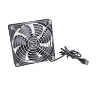 Ventilateur USB à canal rond de 12 cm pour boîtier d'imprimante et maisons pour animaux domestiques - Odeur de refroidissement des gaz d'échappement