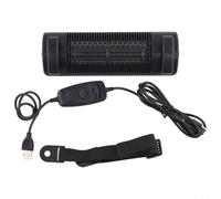 Ventilateur USB compact pour voiture avec cordon de serrage, parfait pour les voyages et une utilisation quotidienne avec des vitesses personnalisables