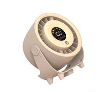 Ventilateur USB de bureau, 100 vitesses, brumisateur mural, 2026, humidificateur créatif refroidi à l'eau pour cuisine, maison, bureau (marron)