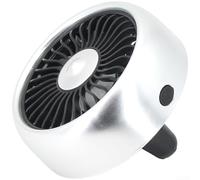 Ventilateur USB de voiture à 3 vitesses réglables avec lumières LED colorées pour circulation de l'air intérieur du véhicule, fonctionnement silencieux, petite taille (B)