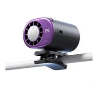 Ventilateur USB léger avec 199 vitesses réglables, compatible avec clip tour de cou et support de taille pour une utilisation toute la journée (version améliorée, gris)