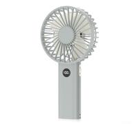 Ventilateur USB portable avec contrôle du flux d'air réglable, indicateur d'autonomie de la batterie et fonction veilleuse (vert)