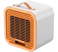 Ventilateur USB portable avec glacière pour un refroidissement amélioré - 3 ventilateurs de bureau silencieux réglables rechargeables pour mini circulateur d'air pour étudier le camping pour caravane