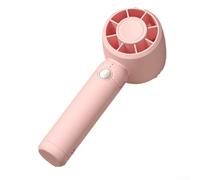 Ventilateur USB portable avec moteur sans balais puissant et trois modes pour une utilisation de bureau ou portable au bureau, en voyage, à la plage, au camping, ombre bleue (rose)