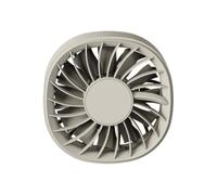 Ventilateur USB pour voiture avec lumière vive, 3 vitesses réglables, faible bruit, alimenté par USB, mini ventilateur pour refroidissement du véhicule en été, gris ou noir