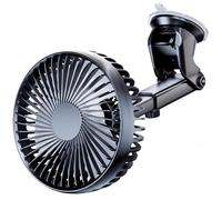 Ventilateur USB pour voiture - Belle commode - Base à ventouse - 3 vitesses réglables - Orientation ajustable