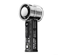Ventilateur USB rechargeable à 100 vitesses avec noyau de réfrigération semi-conducteur conçu pour la gestion personnelle du flux d'air portable (noir)