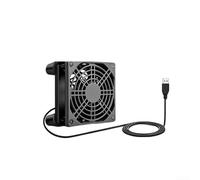 Ventilateur USB silencieux 5 V avec dissipation thermique étanche pour routeur, home cinéma, boîtier PC 80 mm