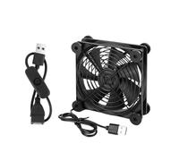Ventilateur USB silencieux de 120 mm pour ordinateur portable - Pour routeurs, appareils réseau, consoles de jeu et équipements informatiques - Ventilateur alimenté par USB
