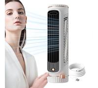 Ventilateur vertical et horizontal - Ventilateur d'alimentation en air multi-angle | Ventilateur de climatiseur à 3 vitesses pour chambre à coucher | Climatiseur personnel à secouement automatique