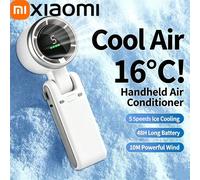 Ventilateur Xiaomi 3-en-1, 5 vitesses, batterie au lithium rechargeable 3600mAh, chargement USB, mini ventilateur de voyage pour les activités de plein air