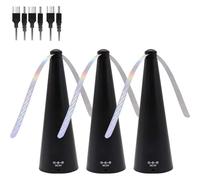 Ventilateurs Anti-Mouches pour Table - Ventilateur De Table Portable Rechargeable par USB, Ventilateurs Anti-moustiques Silencieux, Éloignez Les Mouches Et Les Insectes De Vos Aliments (Noir 3PC)