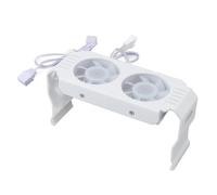 Ventilateurs ARGB de Refroidisseur de Mémoire RAM pour DDR DDR2 DDR3 DDR4 DDR5, 1000-4500 TR/Min 5V 3 Broches ARGB Effet de Lumière Synchrone, 149 X 75 X 60 Mm (White)