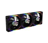 Ventilateurs ARGB PC 120 mm,ventilateur de boîtier d'ordinateur,connexion en chaîne de marguerite,double éclairage miroir infini,pale de ventilateur remplaçable pour flux d'air inversé