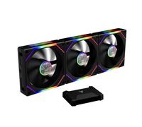 Ventilateurs ARGB PC 120 mm,ventilateur de boîtier d'ordinateur,connexion en chaîne marguerite,double éclairage miroir infini,pale de ventilateur remplaçable pour flux d'air inversé