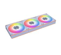 Ventilateurs ARGB PWM 120 mm - Lian Li - UNI FAN CL Wireless - Lames inversées - Blanc