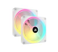 Ventilateurs Corsair 140mm CO-9051008-WW Boîtier PC (Lot de 2) 480-2000 RPM, 82.5 CFM, 3.8 mmH2O, LED RGB, PWM, Dimensions 140x140x25 mm
