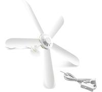 Ventilateurs De Plafond, 89 Cm, en Plastique, à économie D'énergie, sans éclairage, à Hélice, 5 Pales Et Télécommande Pratique., Copper,White, 180CM Without Remote Control