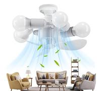 Ventilateurs de plafond, avec lumières de base, E27 silencieux | Ergonomic Ventilateur de plafond moderne pour chambre, salon, chambre d'enfant, maison campagne, intérieur multifonction