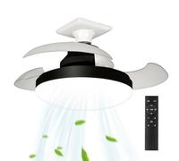 Ventilateurs de plafond avec lumières, ventilateur de plafond de chambre, Ventilateur de plafond sans lame rétractable avec lumières, Télécommande, appareil de refroidissement des ménages, accessoires